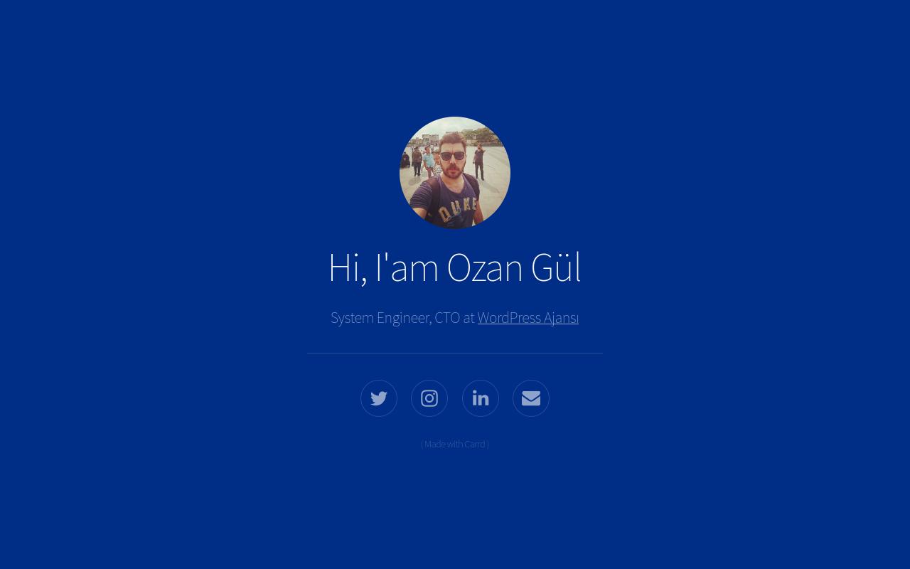Carrd profile picture for @ozan